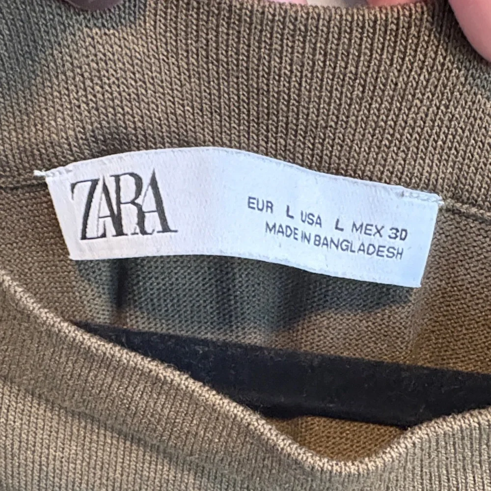 Zara Olive Green Sleeveless Maxi Dress - Picture 2 of 4